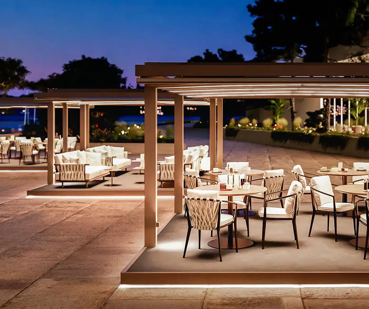 Pergolas with Fabric